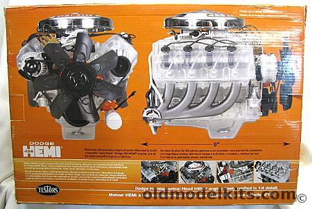 Testors 1/4 Visible Dodge Hemi 426 Motorized Engine plastic model kit